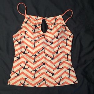 Bikini top with anchors